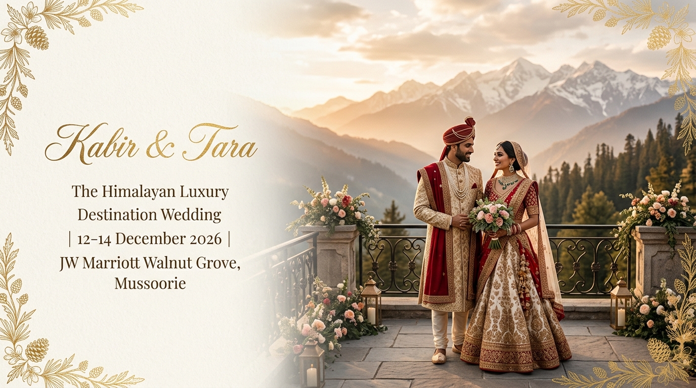 Kabir & Tara — Himalayan Alpine Luxury Destination Wedding