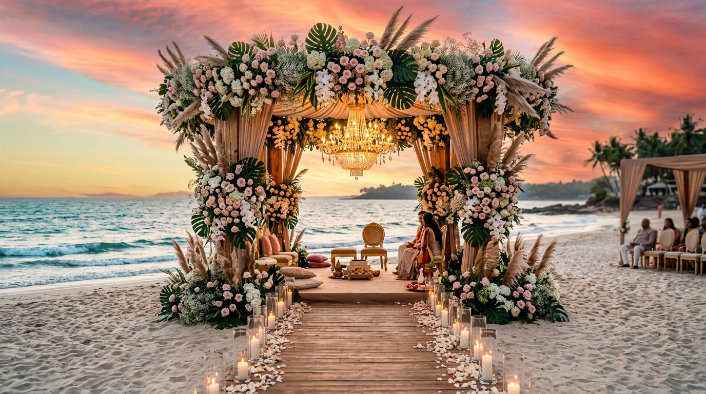 Beachfront Wedding Mandap Goa