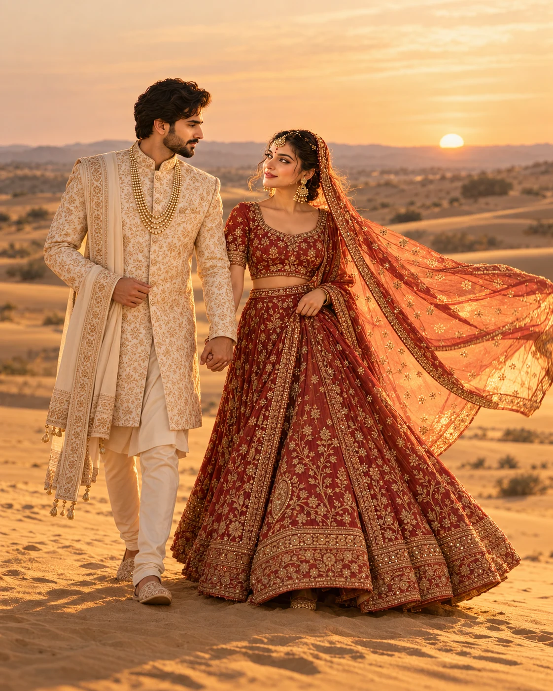Veer and Ananya — Desert sunset