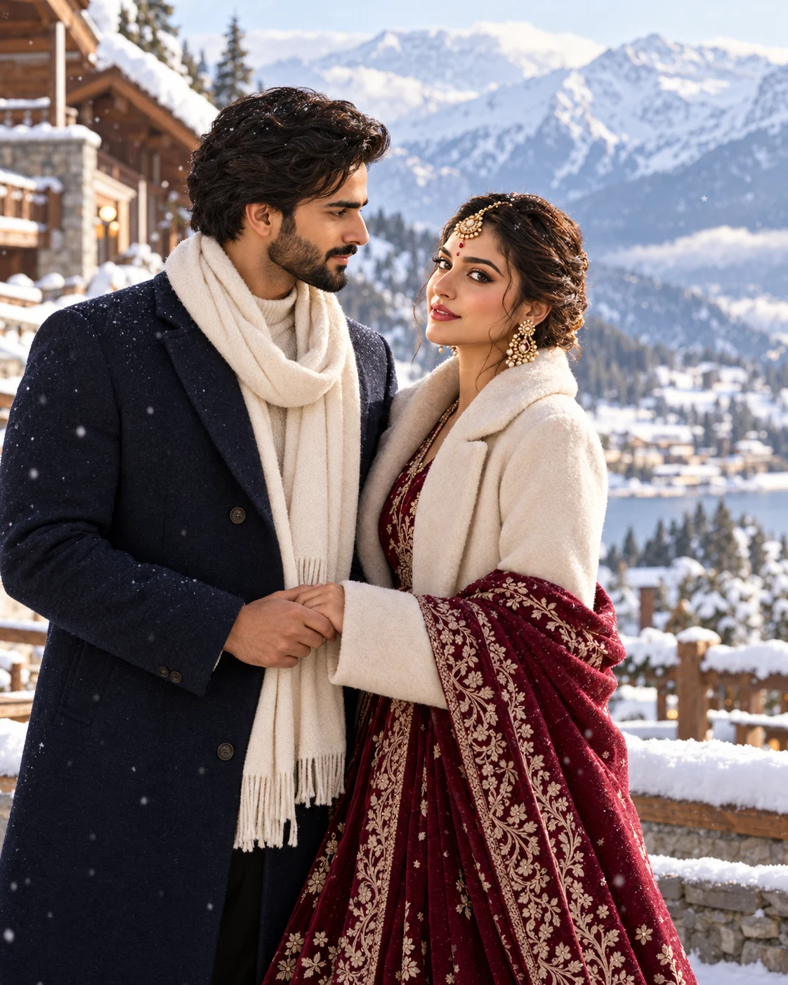 Veer and Ananya — Snowy hill station